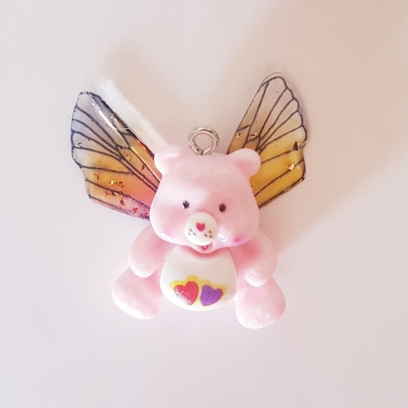 Two Hearts One Mind Necklace Pendant Charm Fairy Beary Collection Hand Crafted - Picture 6 of 9